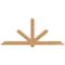 Ekena Millwork Kennewick Timber Gable Bracket, Western Red Cedar, 96"W x 40"H x 3 1/2"D x 5 1/2"F, 10/12 Pitch GBW096X40X0406KEN00SWR - alternate 1